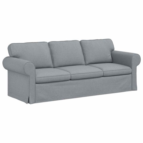 Sofa Jasnoszary 215 x 82 x 80 cm Metal