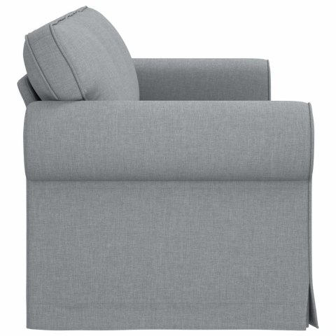 Sofa Jasnoszary 215 x 82 x 80 cm Metal