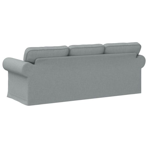 Sofa Jasnoszary 215 x 82 x 80 cm Metal