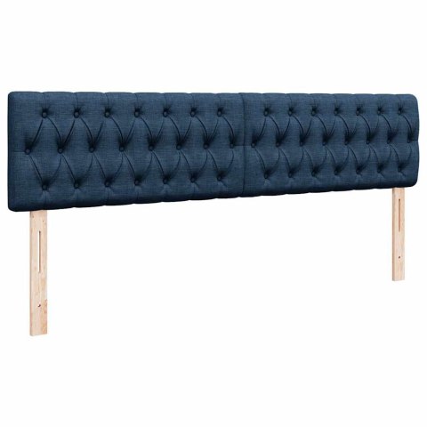Łóżko Ottoman z materacem i LED, niebieski, 180x200cm, tkanina