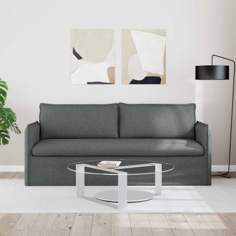Sofa Ciemnoszary 195 x 82 x 85 cm Metal