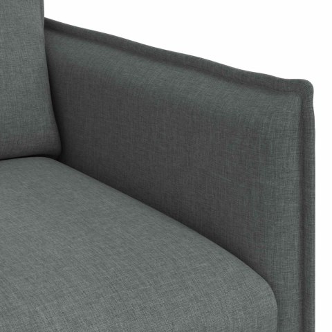 Sofa Ciemnoszary 195 x 82 x 85 cm Metal