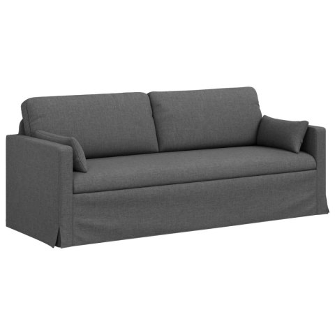 Sofa Ciemnoszary 198 x 78 x 80 cm Metal