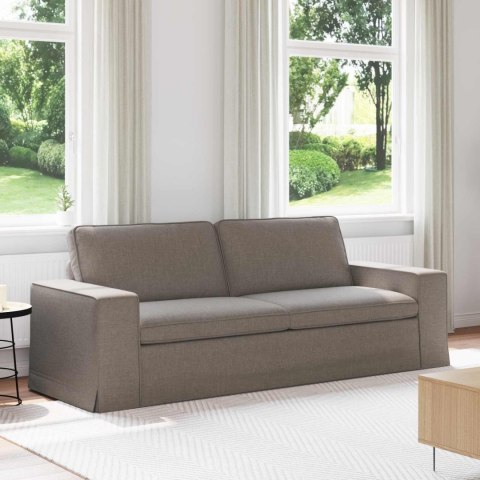 Sofa Ciemnoszary 222 x 80 x 82 cm Metal