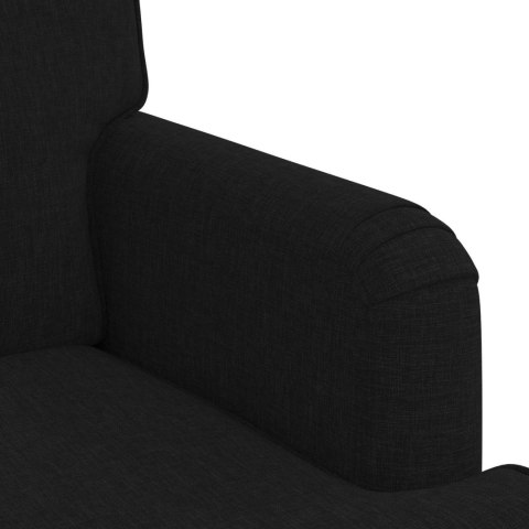 Sofa Czarny 142 x 80 x 85 cm Metal