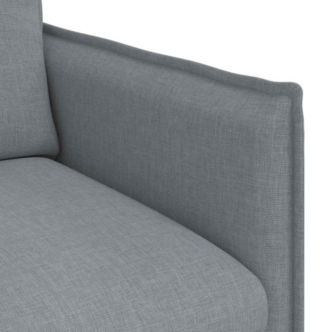 Sofa Jasnoszary 195 x 82 x 85 cm Metal