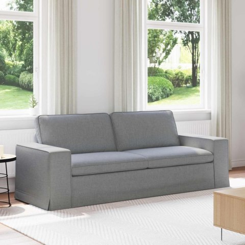 Sofa Jasnoszary 222 x 80 x 82 cm Metal
