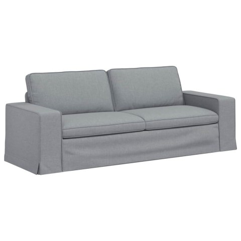 Sofa Jasnoszary 222 x 80 x 82 cm Metal
