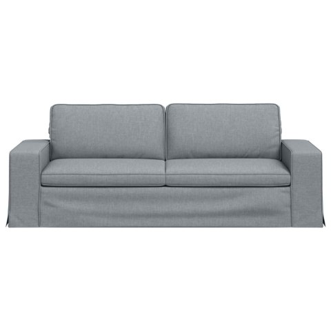 Sofa Jasnoszary 222 x 80 x 82 cm Metal