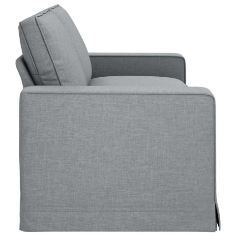 Sofa Jasnoszary 222 x 80 x 82 cm Metal
