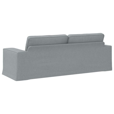 Sofa Jasnoszary 222 x 80 x 82 cm Metal
