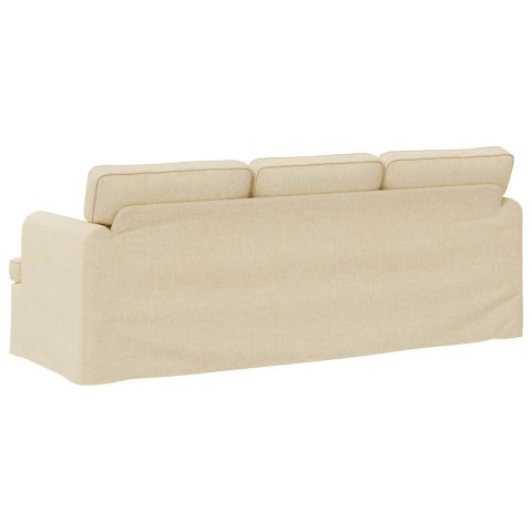 Sofa Kremowy 142 x 80 x 85 cm Metal