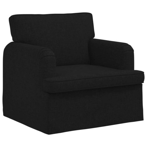 Sofa 2 pcs Czarny Metal