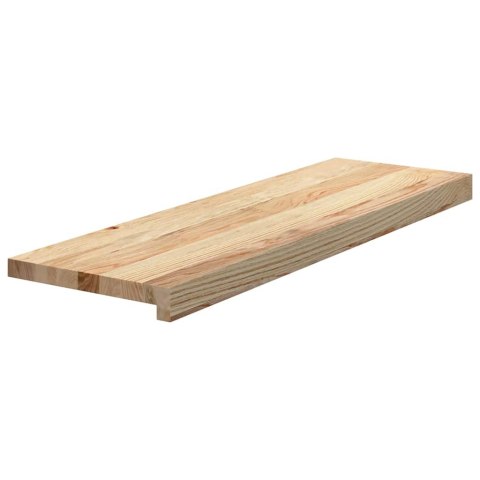Stopnie schodowe, 16 szt. surowe 80x25x2cm lite drewno dębowe