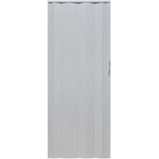 Drzwi harmonijkowe 001P-49-90 biały dąb mat 90 cm