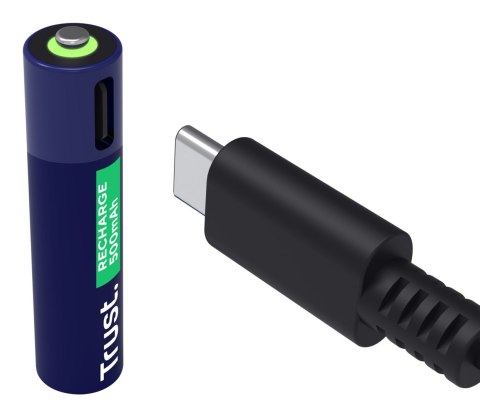 Baterie AAA Trust USB-C RECHARGEABLE BATTERIES 4P