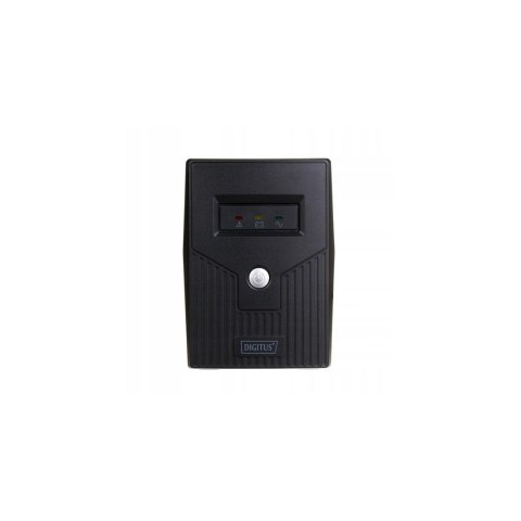 Zasilacz awaryjny UPS DIGITUS Line-Ineractive LED, 800VA/480W, 1x12V/9Ah, AVR, 2x Schuko CEE 7/3, 2x RJ11, 1x USB 2.0 typ B