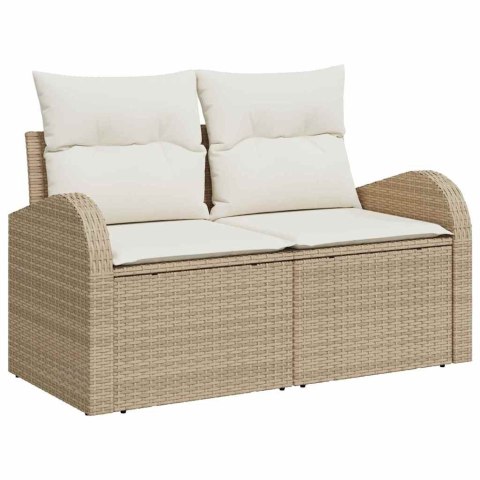 Zestaw Sof na Ogród 8 pcs beżowo-biały