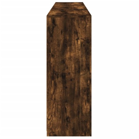 Szafka z oświetleniem LED, przydymiony dąb, 181,5x37x100 cm