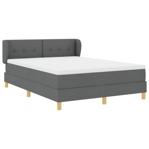 Łóżko sprężynowe z materacem Cream 90x200 cm Fabric z materacem