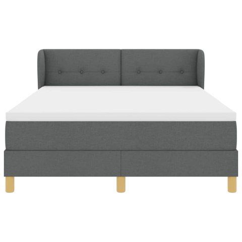 Łóżko sprężynowe z materacem Cream 90x200 cm Fabric z materacem