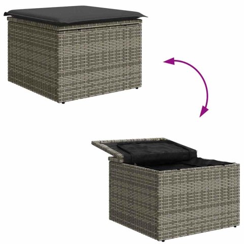 Zestaw Sof na Ogród 8 pcs Szary