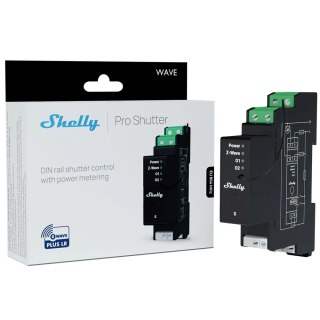 Inteligentny sterownik na szynę DIN Z-Wave Shelly Wave Pro Shutter LR