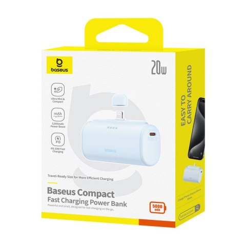 Powerbank OS-Baseus Compact IP 5000mAh 20W (niebieski)