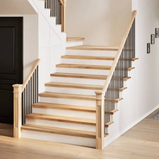 Stopnie schodowe, 16 szt. surowe 120x30x2cm lite drewno dębowe