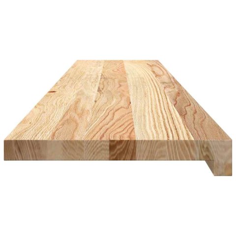 Stopnie schodowe, 16 szt. surowe 120x30x2cm lite drewno dębowe