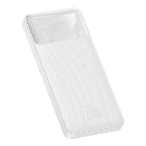 Powerbank Baseus Bipow 10000mAh, 2xUSB, USB-C, 20W (biały)