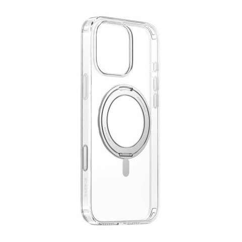 Magnetyczne etui ze stojakiem Baseus SkyRing 360° iP16 Pro (przezroczyste)