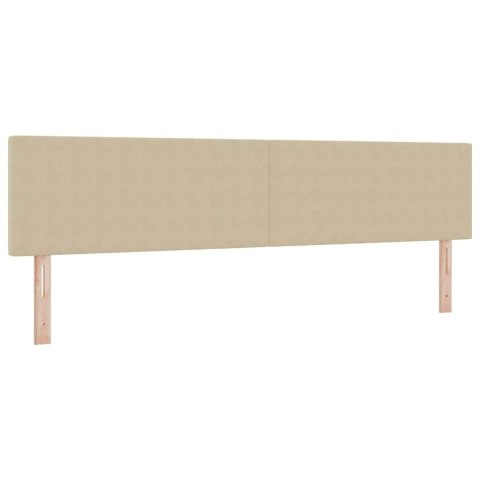 Łóżko sprężynowe Z zagłówkiem Jasnoszary i biały. 200 x 200 cm