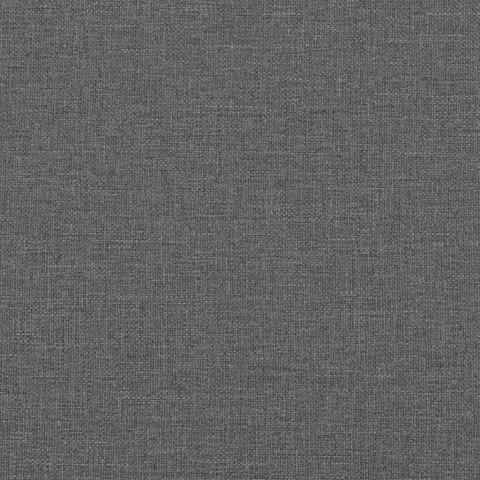 Łóżko kontynentalne z materacem, ciemnoszara tkanina 120x200 cm