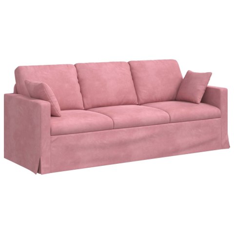 Sofa 180cm Różowy Metal