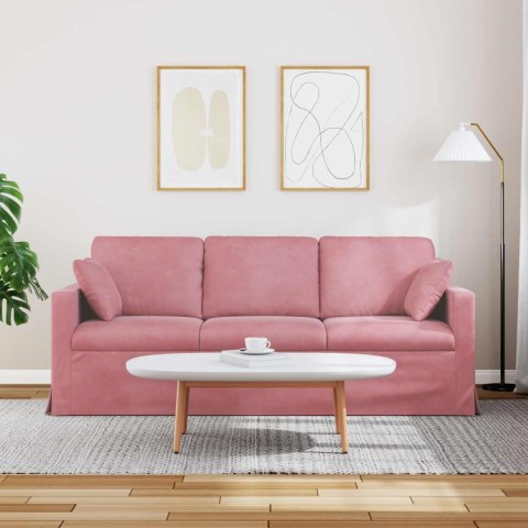 Sofa 180cm Różowy Metal
