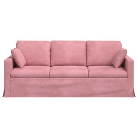 Sofa 180cm Różowy Metal