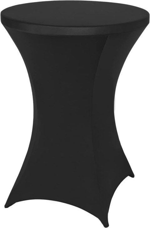 Pokrowiec stolika koktajlowego 80 cm czarny