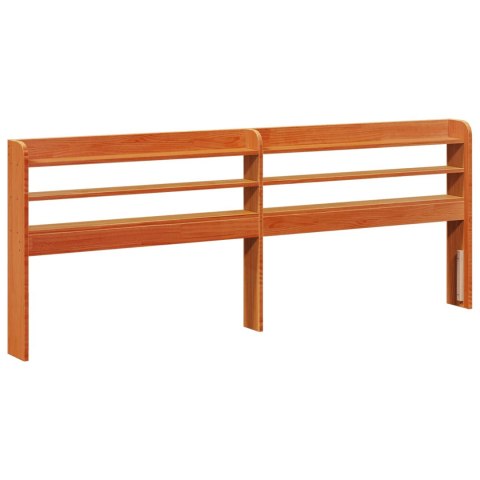 Ramka łóżka Woskowy Brąz 200 x 200 cm Lite drewno sosnowe