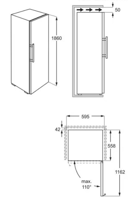 Chłodziarko-zamrażarka ELECTROLUX LNT7ME36G2 (WYPRZEDAŻ)