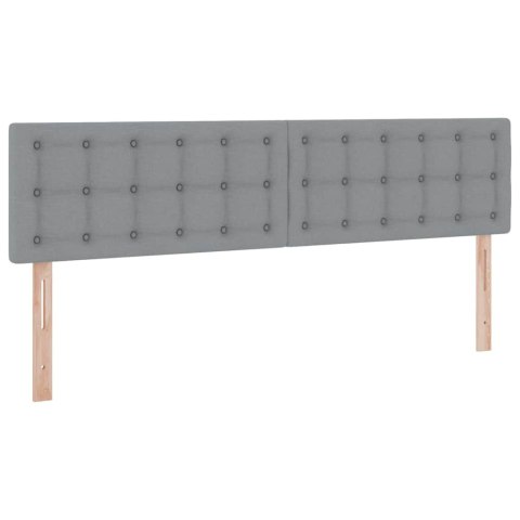 Łóżko z miejscem do przechowywania Jasnoszary 200 x 200 cm