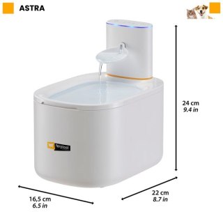 FERPLAST ASTRA Fontanna dla Kotów i Małych Psów z Czujnikiem Ruchu Filtr 3l