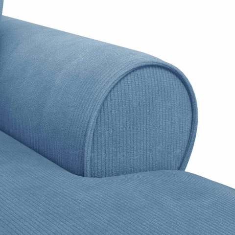 Chaise Lounge z Fartuszkiem Niebieski 91 x 157 x 91 cm