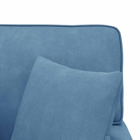 Chaise Lounge z Fartuszkiem Niebieski 91 x 157 x 91 cm
