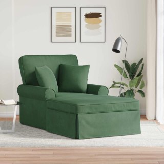 Chaise Lounge z Fartuszkiem Zielony dżungli 91 x 157 x 91 cm
