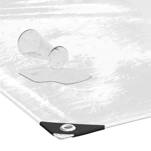 Przezroczysta plandeka z oczkami 6x12 m PVC