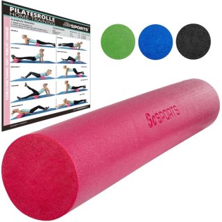 Wałek do masażu i rehabilitacji EPS 90 cm różowy