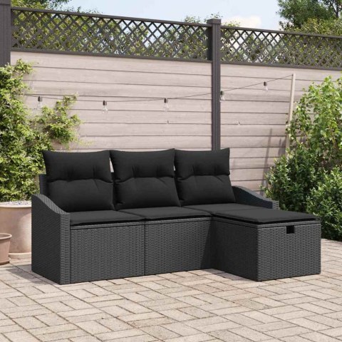 Zestaw Sof z poduszką 4 pcs polirattan