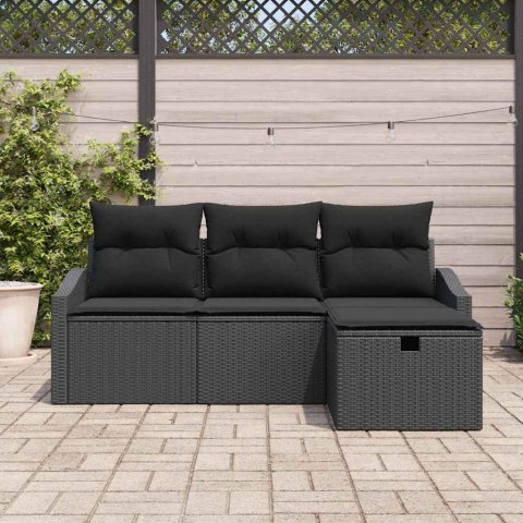 Zestaw Sof z poduszką 4 pcs polirattan