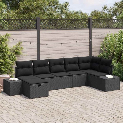 Zestaw Sof z poduszką 7 pcs polirattan